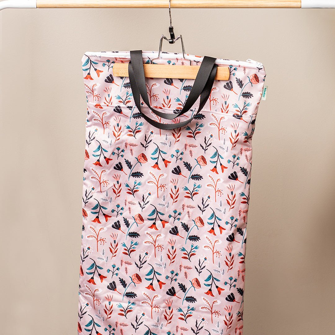 Daphne Floral - Modern - Cloth - Diapers - Wet Bag - Kinder Cloth Diaper Co. - Pittsburgh - Based - Small - Business - Woman - Owned