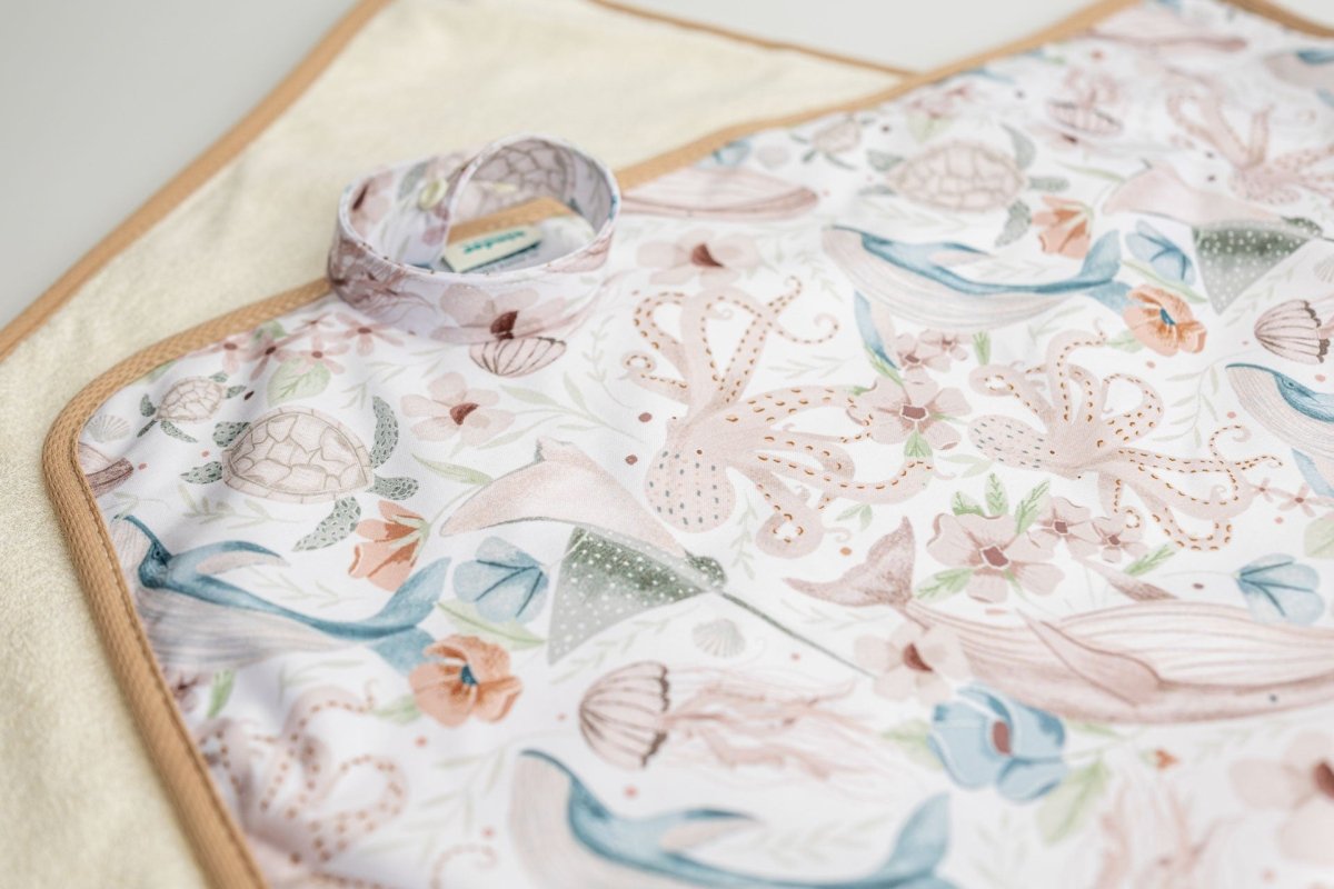 Deep Sea Dreams - Modern - Cloth - Diapers - Change Mat - Kinder Cloth Diaper Co. - Pittsburgh - Based - Small - Business - Woman - Owned