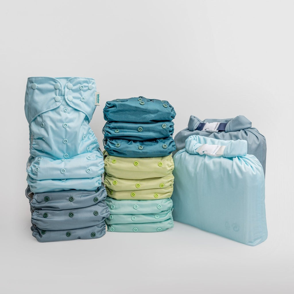 -Modern-Cloth-Diapers-New Parent Starter Bundle-Kinder Cloth Diaper Co.-Pittsburgh-Based-Small-Business-Woman-Owned