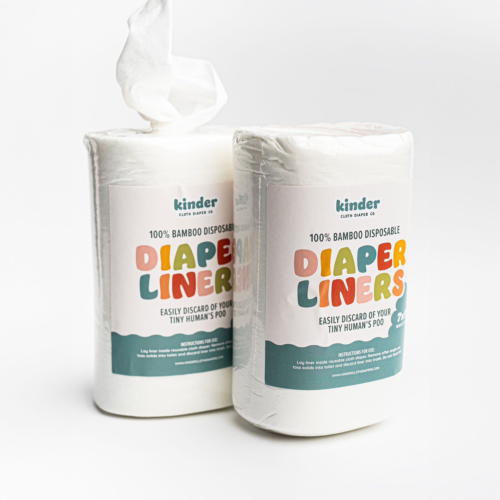 Disposable Bamboo Diaper Liners (Roll of 100)