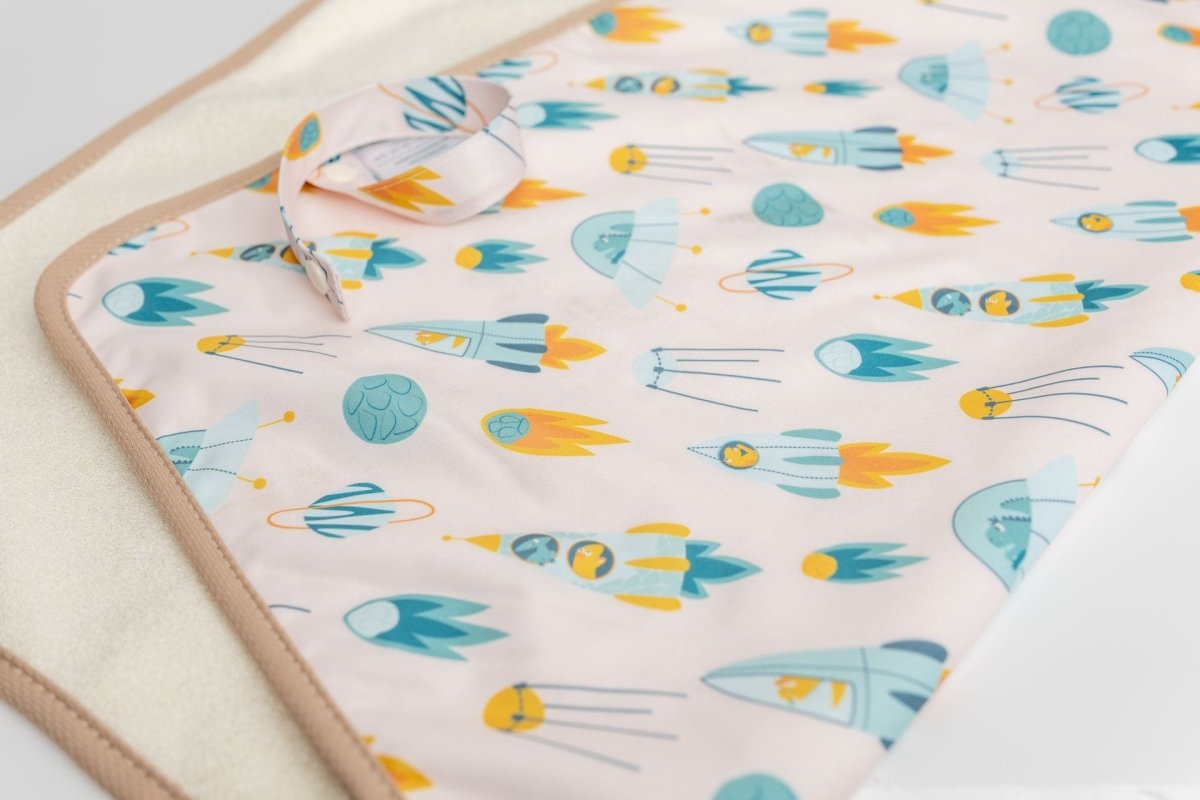 Dino Space Launch - Modern - Cloth - Diapers - Change Mat - Kinder Cloth Diaper Co. - Pittsburgh - Based - Small - Business - Woman - Owned
