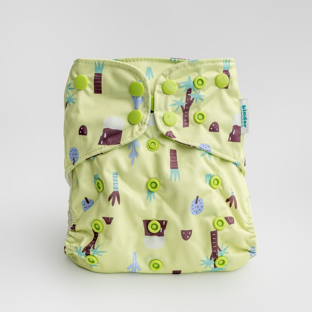Doodled Dinos - Modern - Cloth - Diapers - Pocket Diaper - Kinder Cloth Diaper Co. - Pittsburgh - Based - Small - Business - Woman - Owned