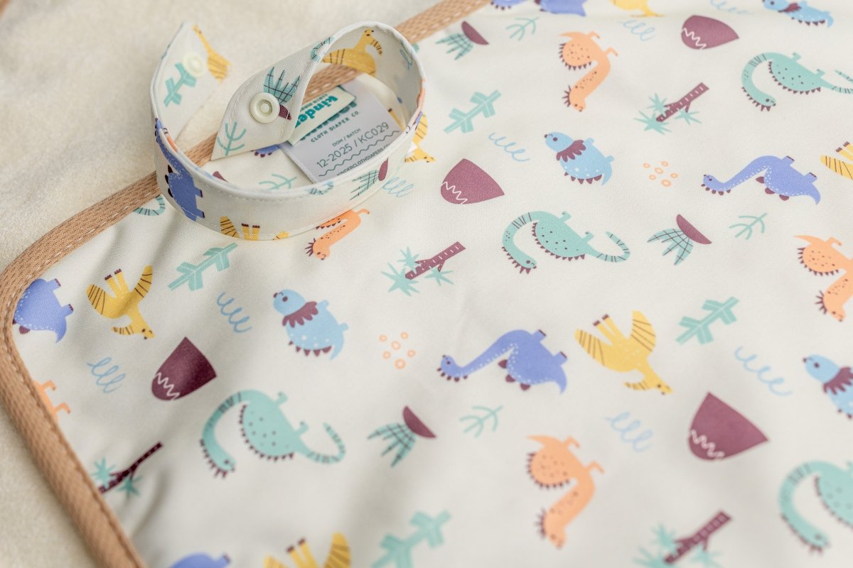 Doodled Dinos - Modern - Cloth - Diapers - Change Mat - Kinder Cloth Diaper Co. - Pittsburgh - Based - Small - Business - Woman - Owned