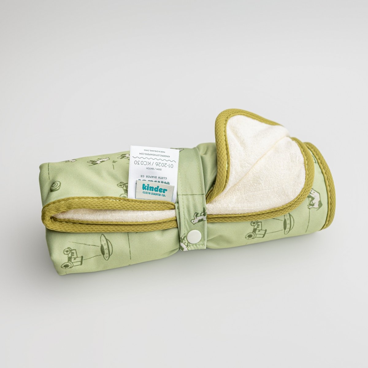 Doodled Dinos - Modern - Cloth - Diapers - Change Mat - Kinder Cloth Diaper Co. - Pittsburgh - Based - Small - Business - Woman - Owned