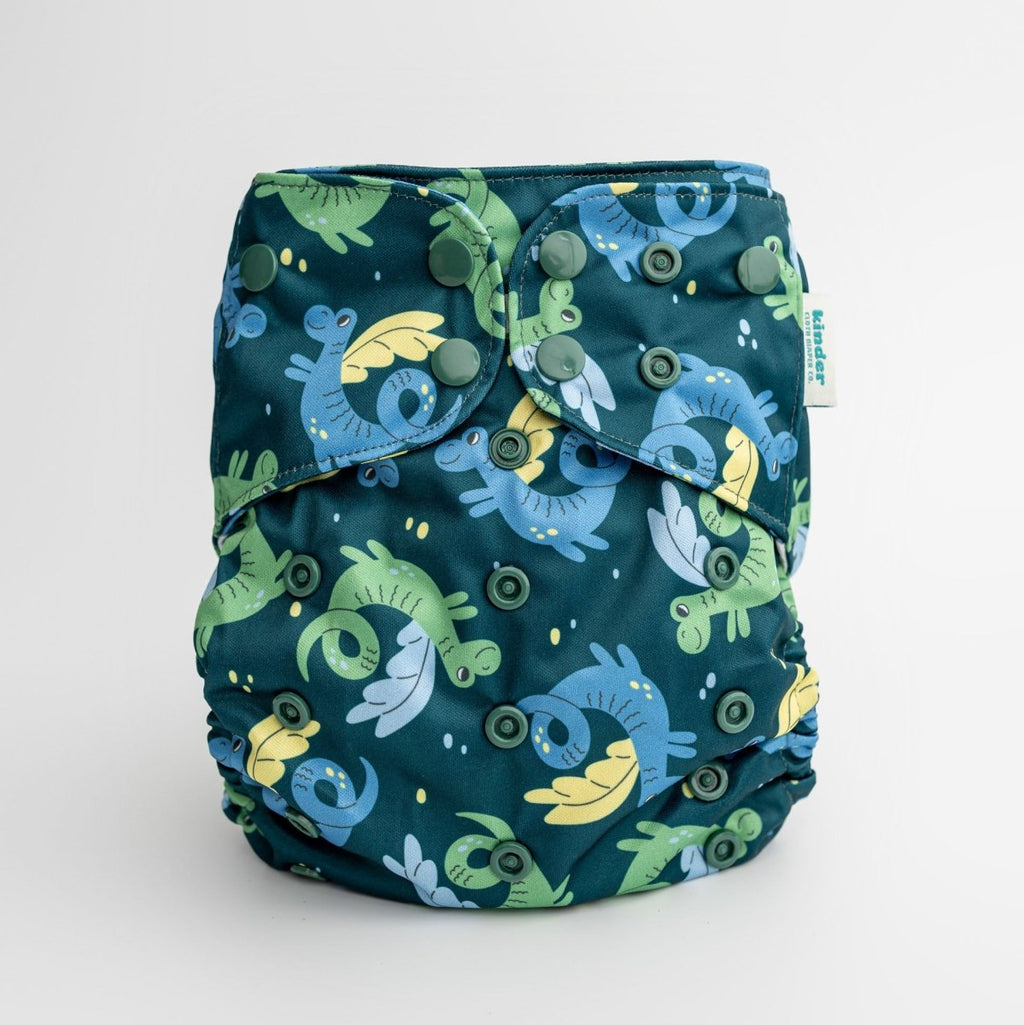 Dragon Pals - Modern - Cloth - Diapers - Pocket Diaper - Kinder Cloth Diaper Co. - Pittsburgh - Based - Small - Business - Woman - Owned