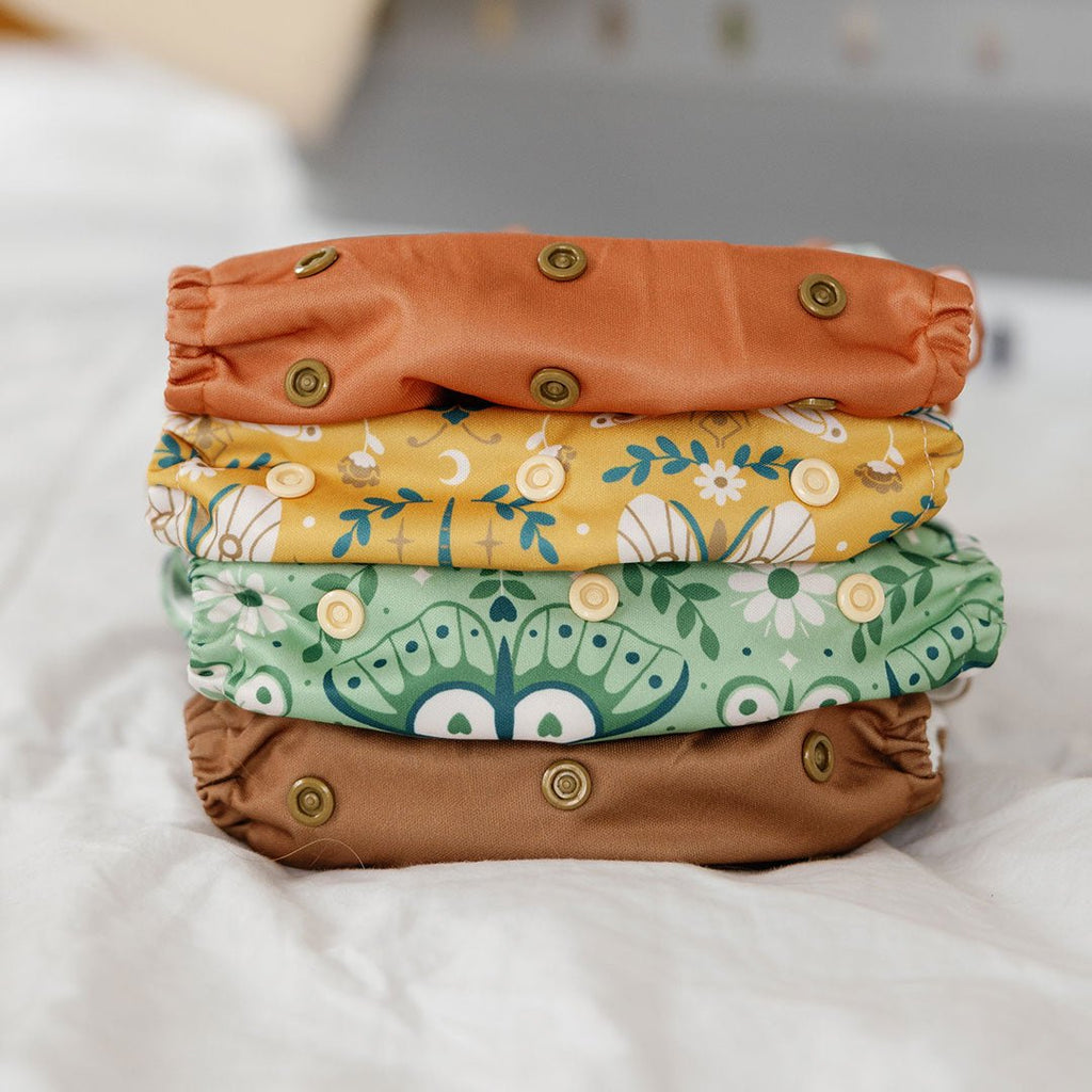 Nature: Essentials Pocket Cloth Diaper with Athletic Wicking Jersey, Grows with your Baby - Kinder Cloth Diaper Co. - 09 - 03 - 05 - modern reusable cloth diapers and more for birth to potty training - Pittsburgh Based Small Business