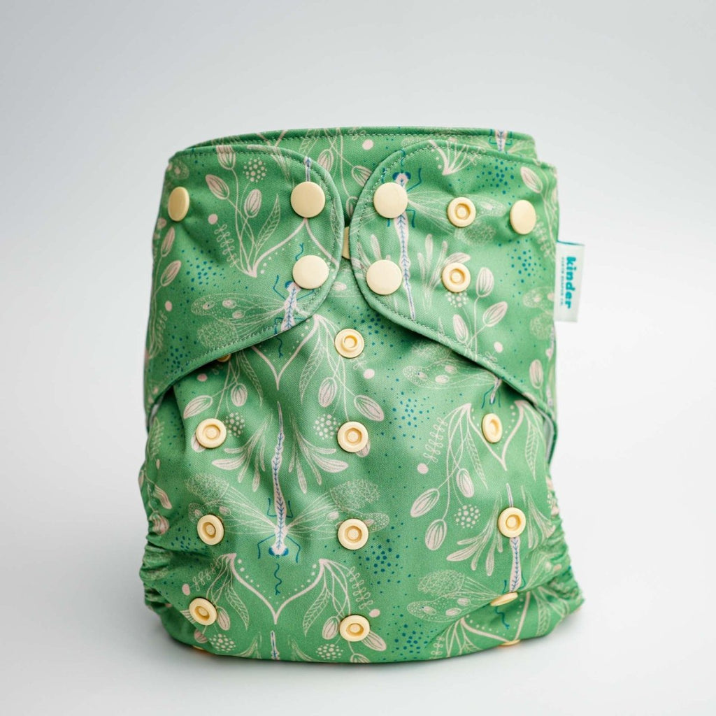 Nature: Essentials Pocket Cloth Diaper with Athletic Wicking Jersey, Grows with your Baby - Kinder Cloth Diaper Co. - 09 - 03 - 05 - modern reusable cloth diapers and more for birth to potty training - Pittsburgh Based Small Business