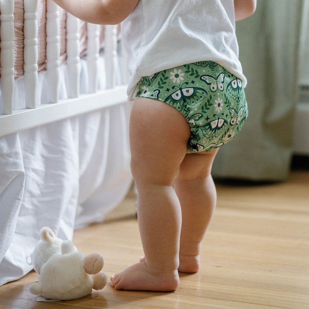 Nature: Essentials Pocket Cloth Diaper with Athletic Wicking Jersey, Grows with your Baby - Kinder Cloth Diaper Co. - 09 - 03 - 05 - modern reusable cloth diapers and more for birth to potty training - Pittsburgh Based Small Business