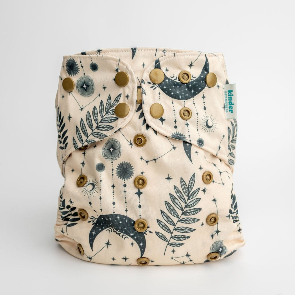 Dreamy Skies - Modern - Cloth - Diapers - Pocket Diaper - Kinder Cloth Diaper Co. - Pittsburgh - Based - Small - Business - Woman - Owned