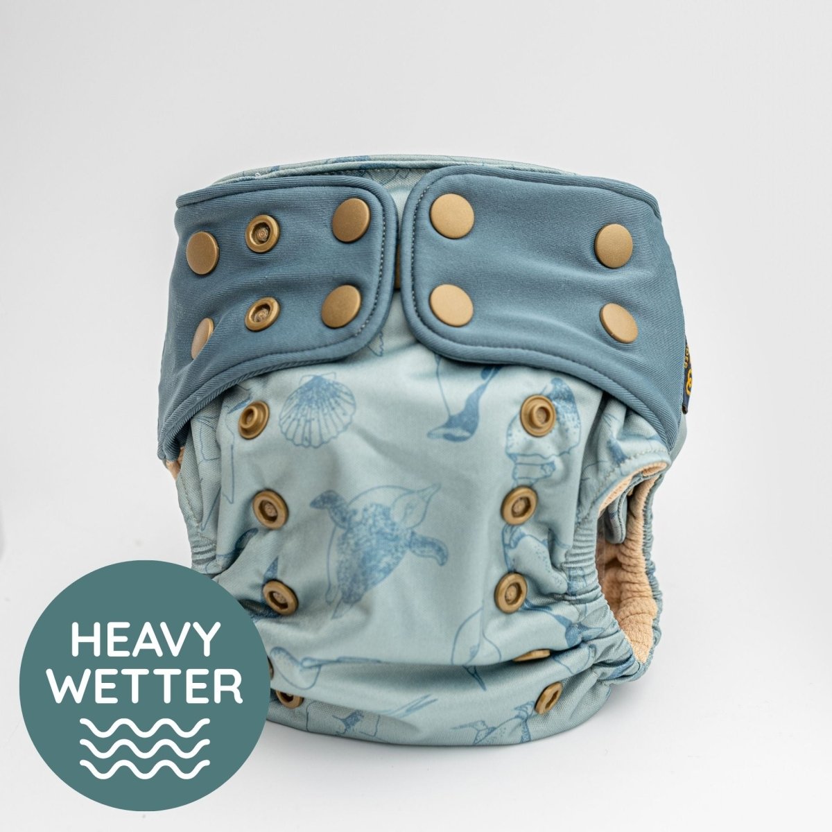 Dunedin by Kekoa in Pebble - Modern - Cloth - Diapers - Cloth Diaper - Kinder Cloth Diaper Co. - Pittsburgh - Based - Small - Business - Woman - Owned