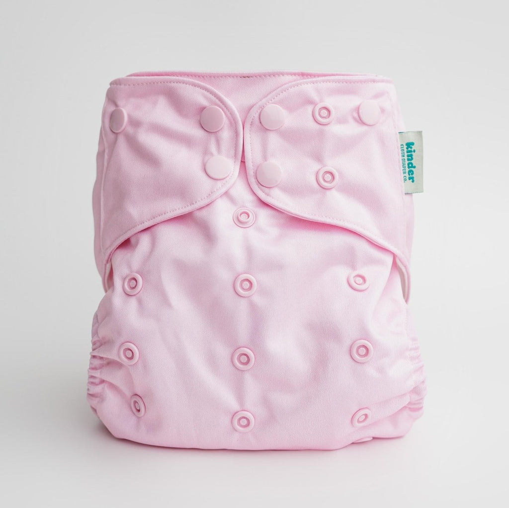 Dusty Pink - Modern - Cloth - Diapers - Pocket Diaper - Kinder Cloth Diaper Co. - Pittsburgh - Based - Small - Business - Woman - Owned