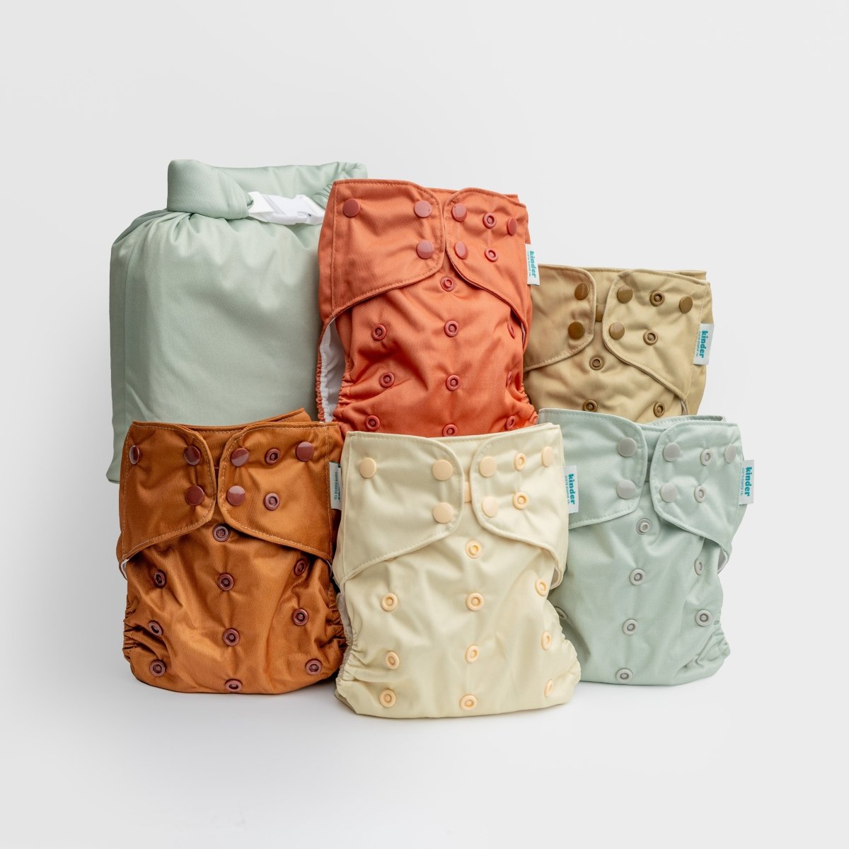 -Modern-Cloth-Diapers-New Parent Starter Bundle-Kinder Cloth Diaper Co.-Pittsburgh-Based-Small-Business-Woman-Owned