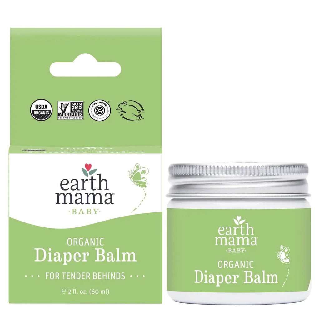 Earth Mama Cloth Diaper Safe Bum Organic Diaper Balm 2 oz Canister - Kinder Cloth Diaper Co. - 31 - 03 - 04 - modern reusable cloth diapers and more for birth to potty training - Pittsburgh Based Small Business