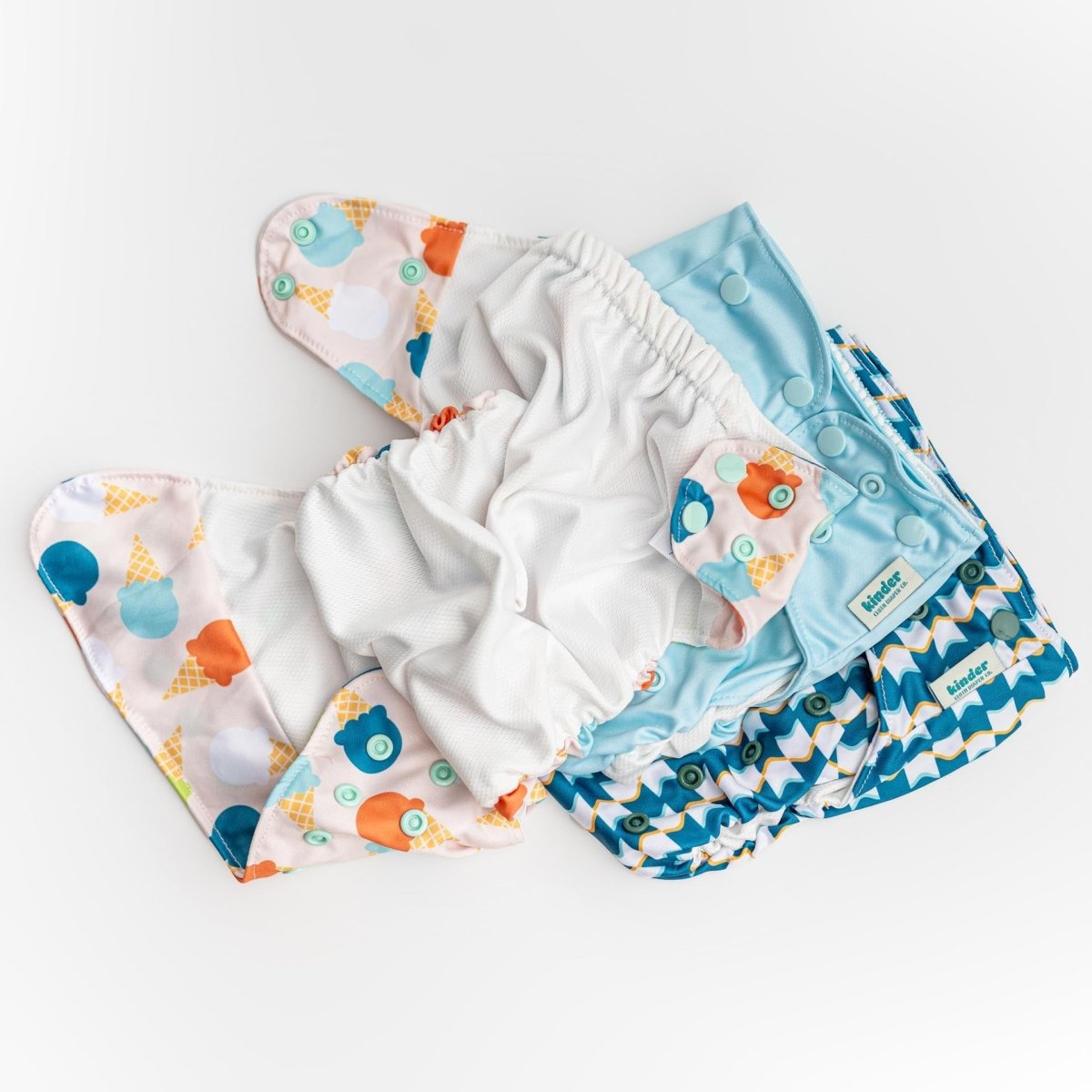 Reusable Swim Diapers with Athletic Wicking Jersey (7 - 60lbs) - Kinder Cloth Diaper Co. - modern reusable cloth diapers and more for birth to potty training - Pittsburgh Based Small Business