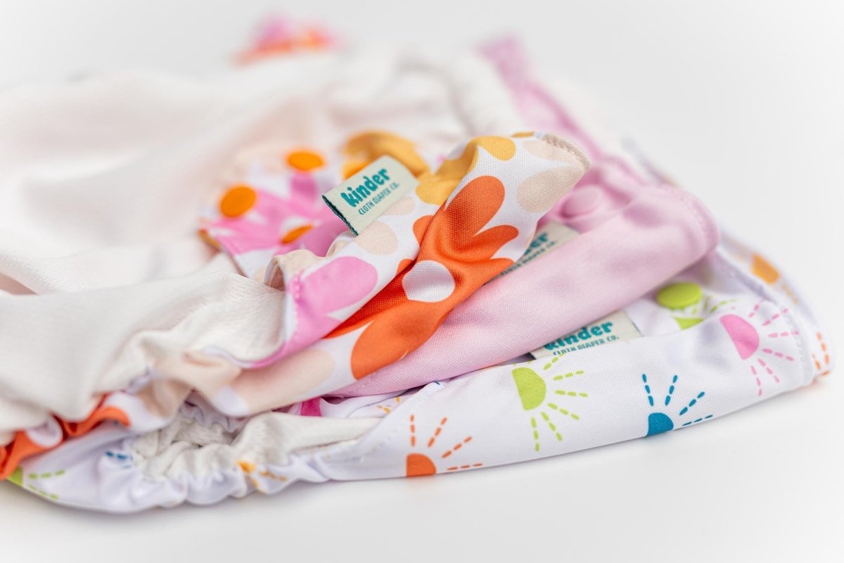 Reusable Swim Diapers with Athletic Wicking Jersey (7 - 60lbs) - Kinder Cloth Diaper Co. - modern reusable cloth diapers and more for birth to potty training - Pittsburgh Based Small Business