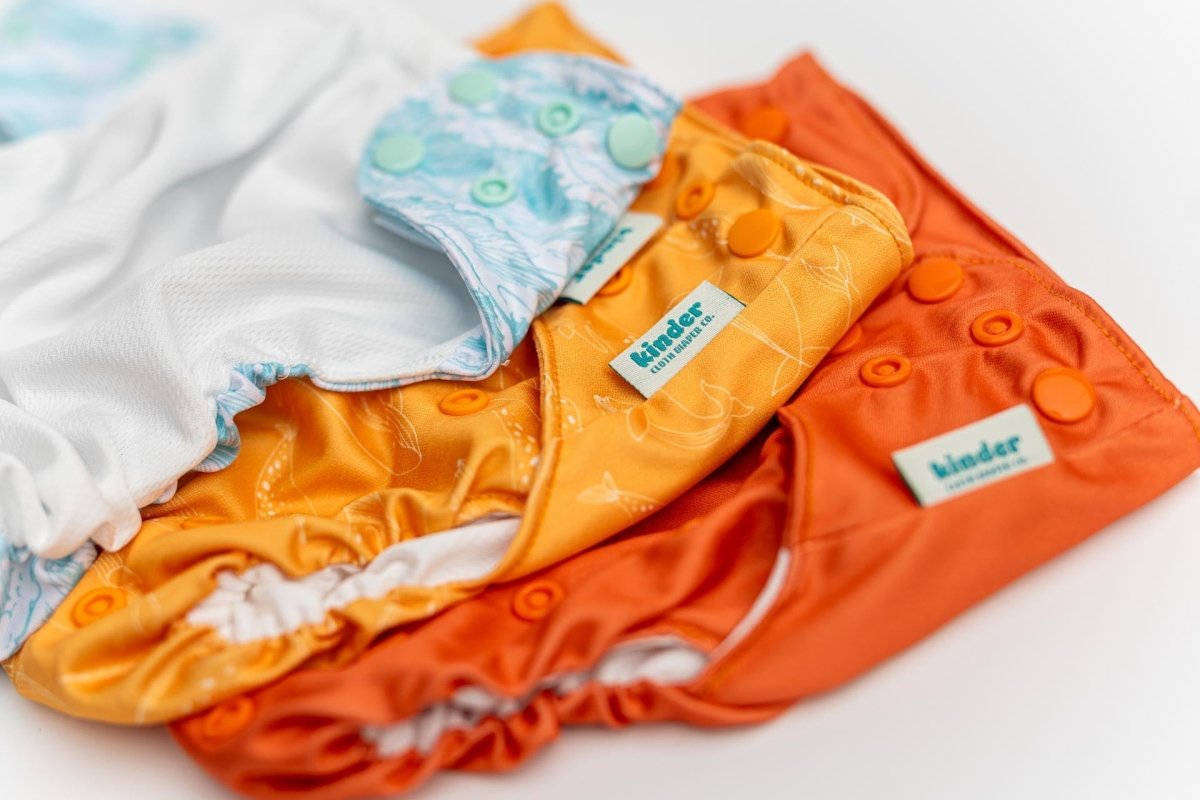 Reusable Swim Diapers with Athletic Wicking Jersey (7 - 60lbs) - Kinder Cloth Diaper Co. - modern reusable cloth diapers and more for birth to potty training - Pittsburgh Based Small Business