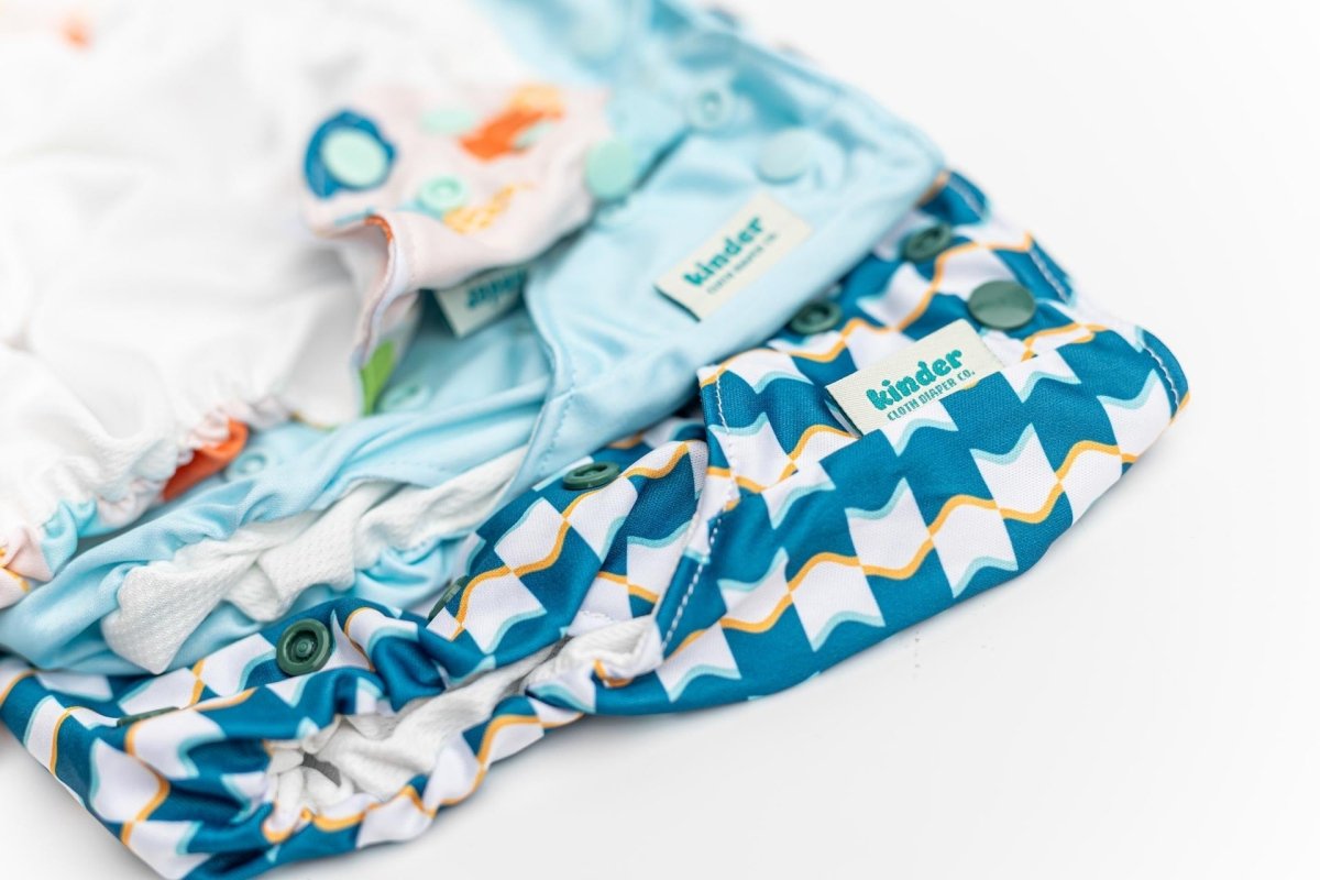 Reusable Swim Diapers with Athletic Wicking Jersey (7 - 60lbs) - Kinder Cloth Diaper Co. - modern reusable cloth diapers and more for birth to potty training - Pittsburgh Based Small Business