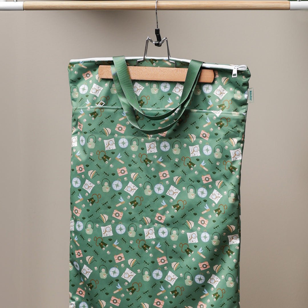 Explorer's Gear by Nice to Michiyo - Modern - Cloth - Diapers - Wet Bag - Kinder Cloth Diaper Co. - Pittsburgh - Based - Small - Business - Woman - Owned