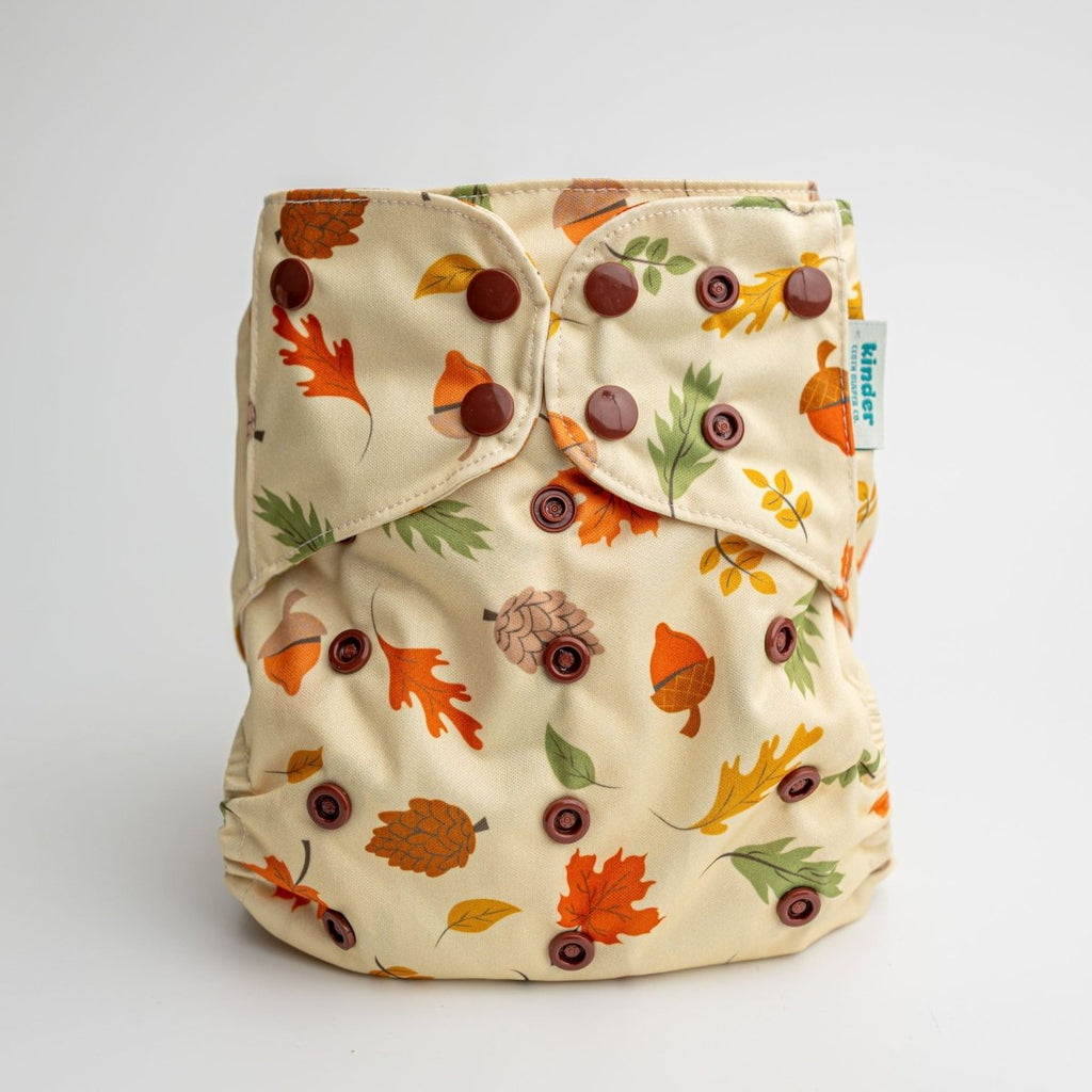Fall Foliage - Modern - Cloth - Diapers - Pocket Diaper - Kinder Cloth Diaper Co. - Pittsburgh - Based - Small - Business - Woman - Owned