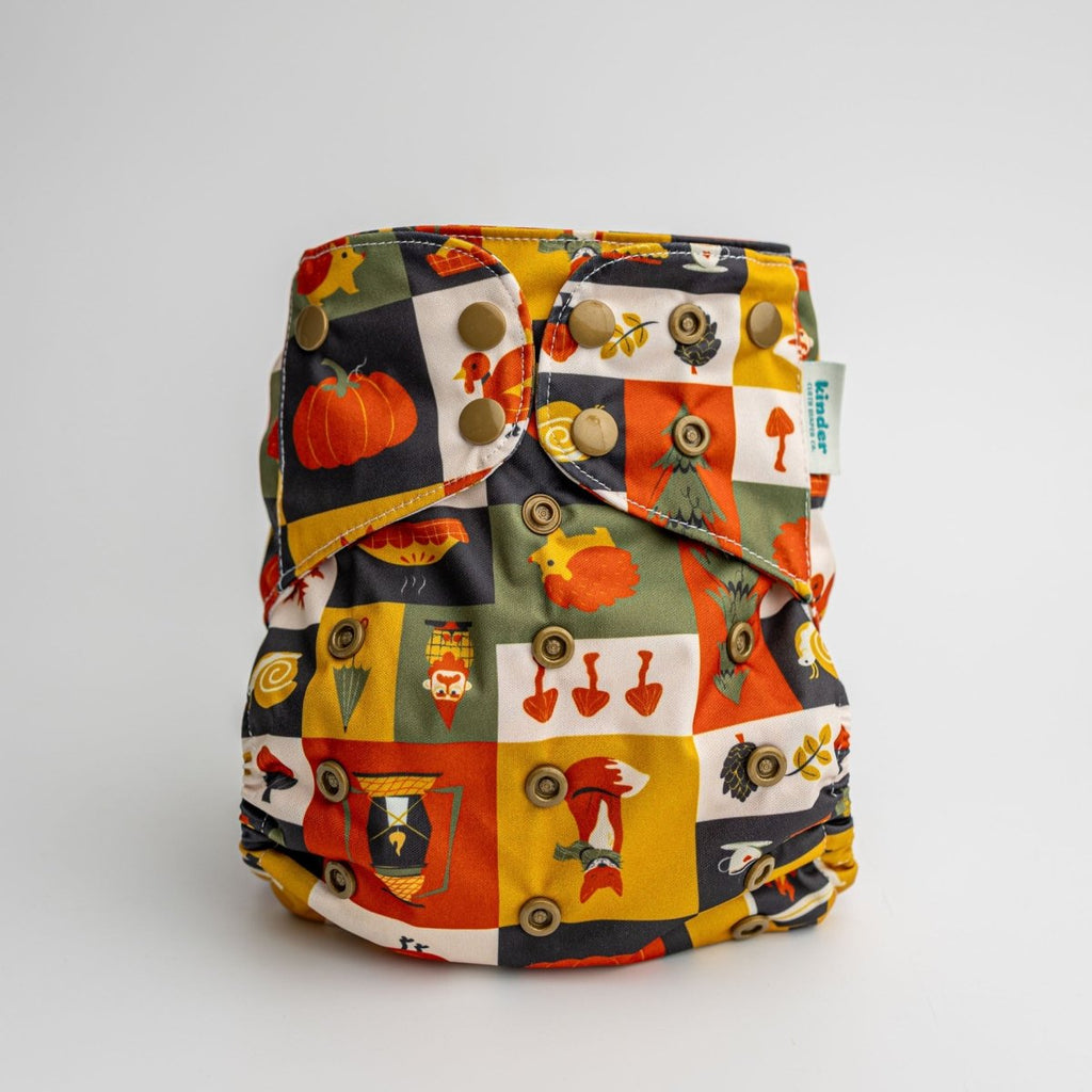 Fall Nights - Modern - Cloth - Diapers - Pocket Diaper - Kinder Cloth Diaper Co. - Pittsburgh - Based - Small - Business - Woman - Owned