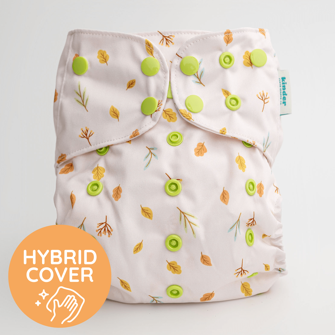 Falling Leaves - Modern - Cloth - Diapers - Diaper Cover - Kinder Cloth Diaper Co. - Pittsburgh - Based - Small - Business - Woman - Owned