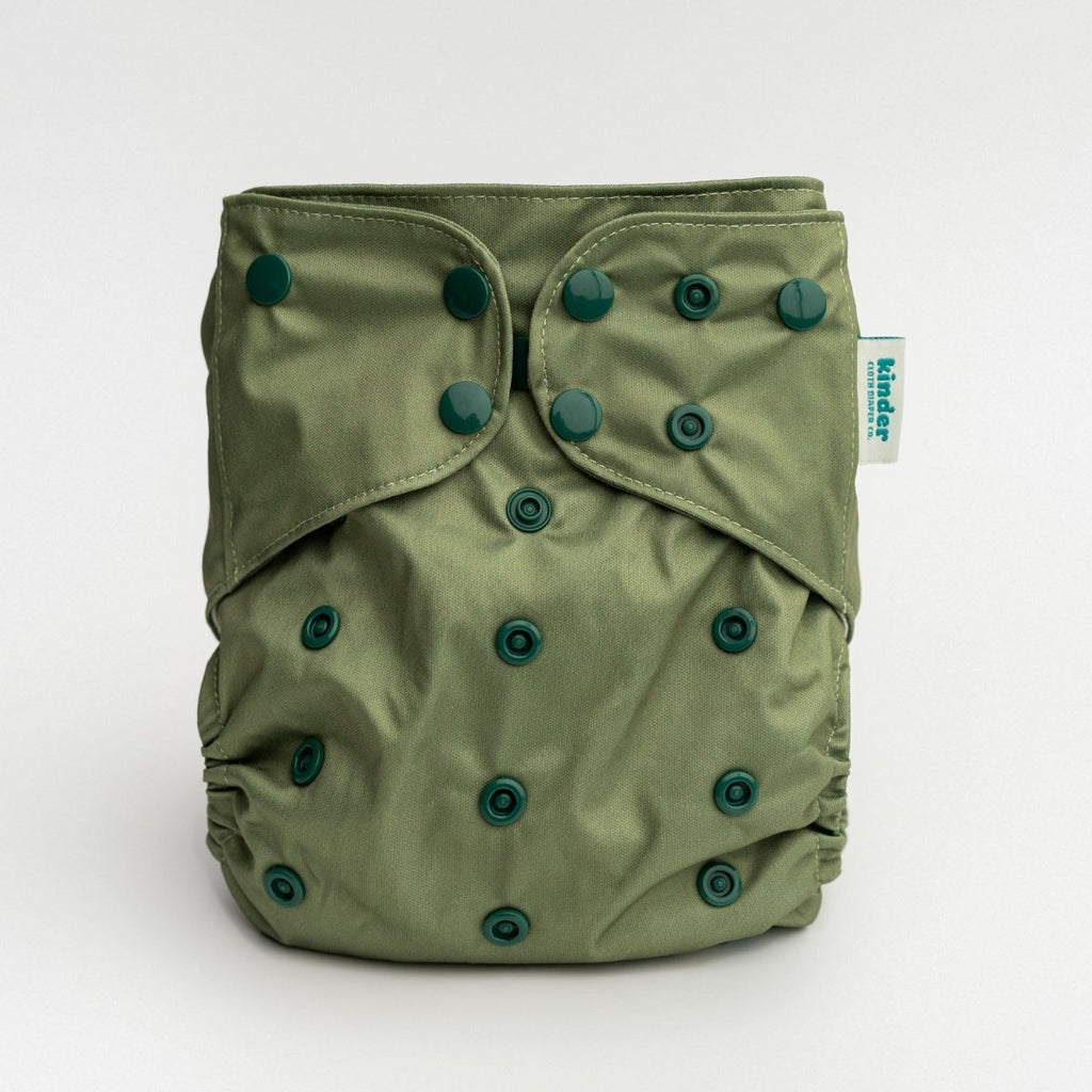 Solid Color: Essentials Pocket Cloth Diaper with Athletic Wicking Jersey, Grows with your Baby - Kinder Cloth Diaper Co. - 11 - 02 - 01 - modern reusable cloth diapers and more for birth to potty training - Pittsburgh Based Small Business