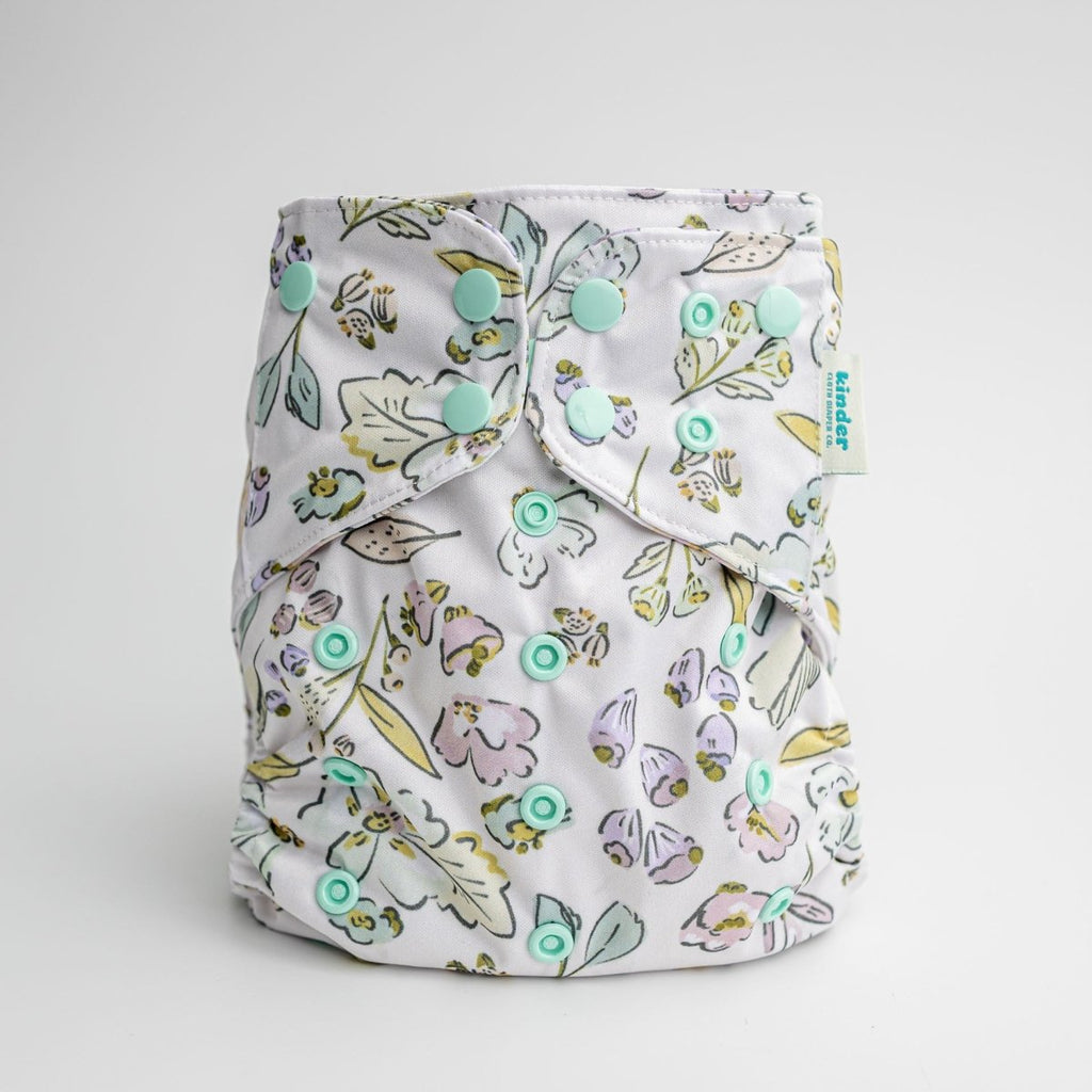 Fleur - Modern - Cloth - Diapers - Pocket Diaper - Kinder Cloth Diaper Co. - Pittsburgh - Based - Small - Business - Woman - Owned