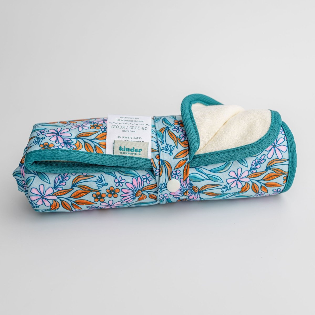 Floral Drift - Modern - Cloth - Diapers - Change Mat - Kinder Cloth Diaper Co. - Pittsburgh - Based - Small - Business - Woman - Owned