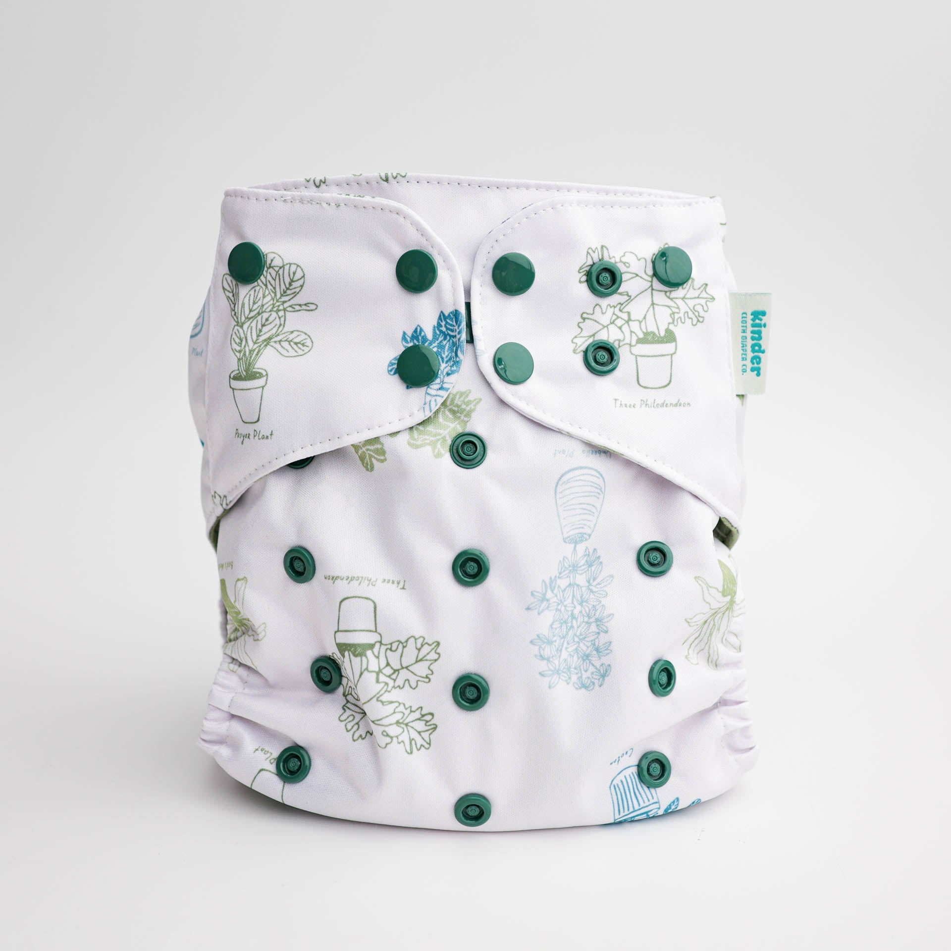 Floral: Essentials Pocket Cloth Diaper with Athletic Wicking Jersey, Grows with your Baby - Kinder Cloth Diaper Co. - 30 - 02 - 03 - modern reusable cloth diapers and more for birth to potty training - Pittsburgh Based Small Business