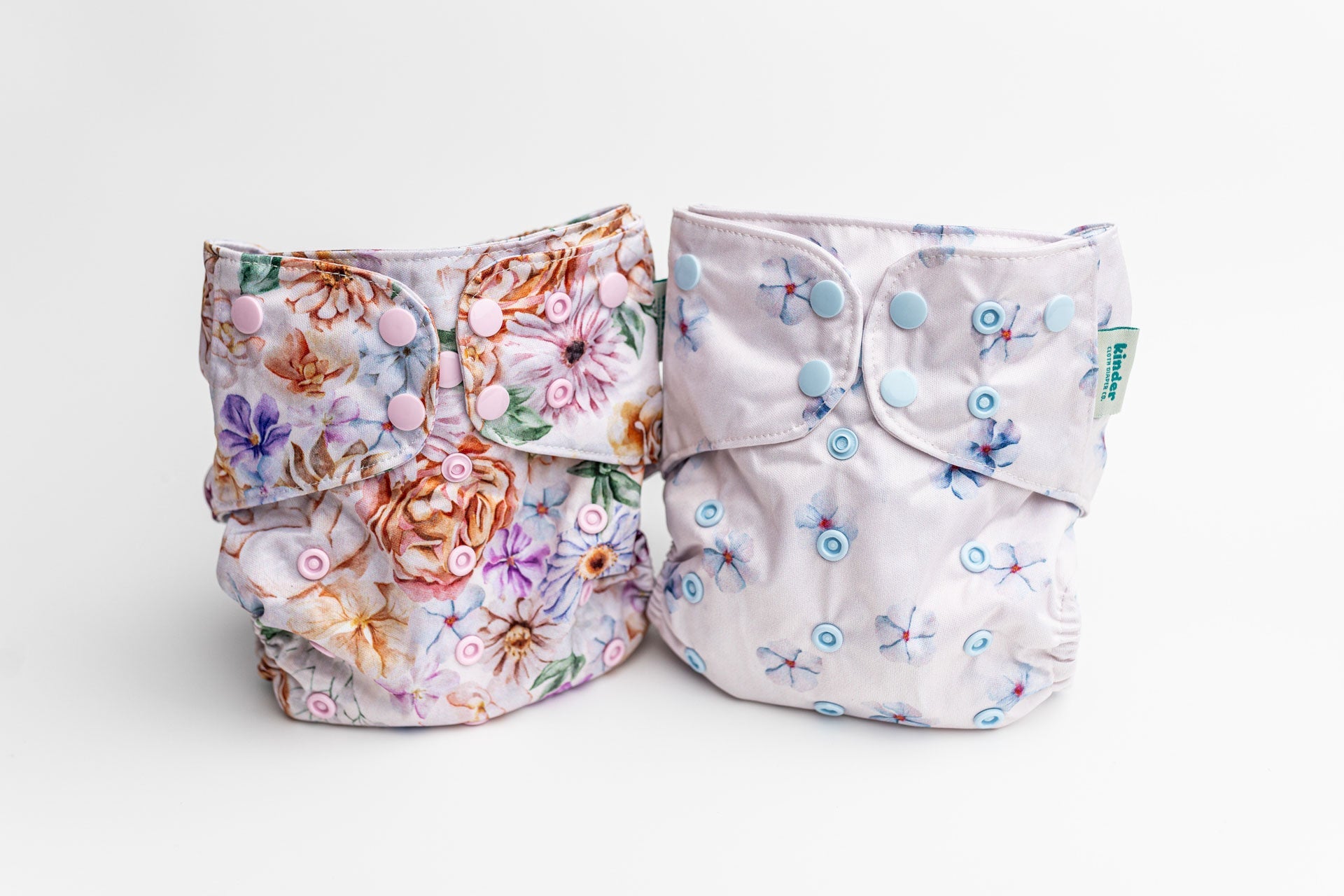 Floral: Essentials Pocket Cloth Diaper with Athletic Wicking Jersey, Grows with your Baby - Kinder Cloth Diaper Co. - 25 - 05 - 03 - modern reusable cloth diapers and more for birth to potty training - Pittsburgh Based Small Business