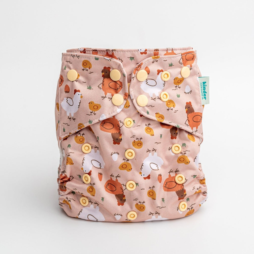 Fowl Play-Modern-Cloth-Diapers-Pocket Diaper-Kinder Cloth Diaper Co.-Pittsburgh-Based-Small-Business-Woman-Owned