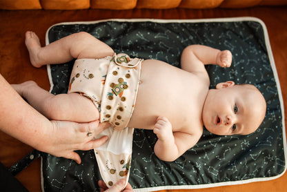 Ultra-Soft Bamboo Machine Washable and Wipeable Diaper Change Mat