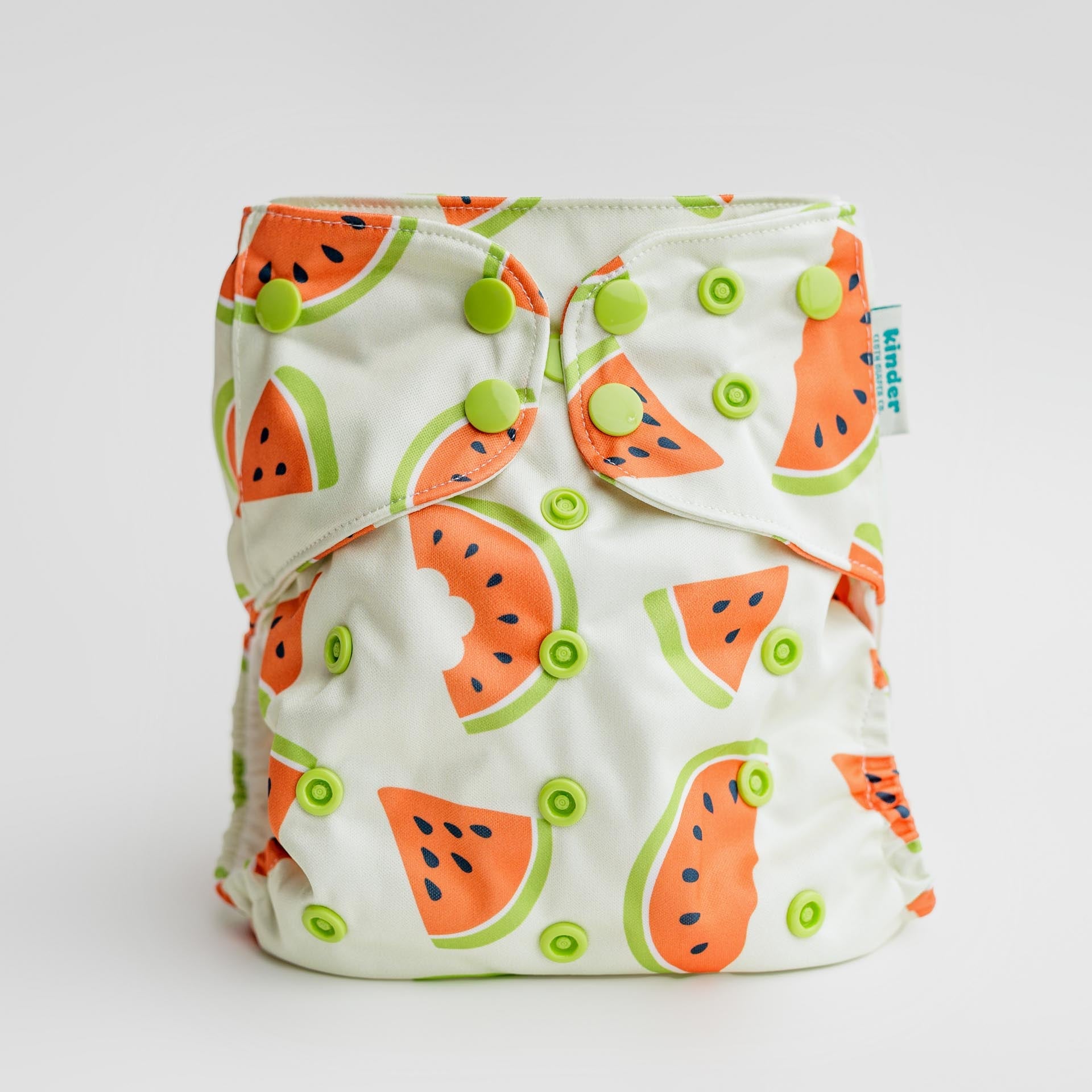 Fruity Watermelons - Modern - Cloth - Diapers - Pocket Diaper - Kinder Cloth Diaper Co. - Pittsburgh - Based - Small - Business - Woman - Owned