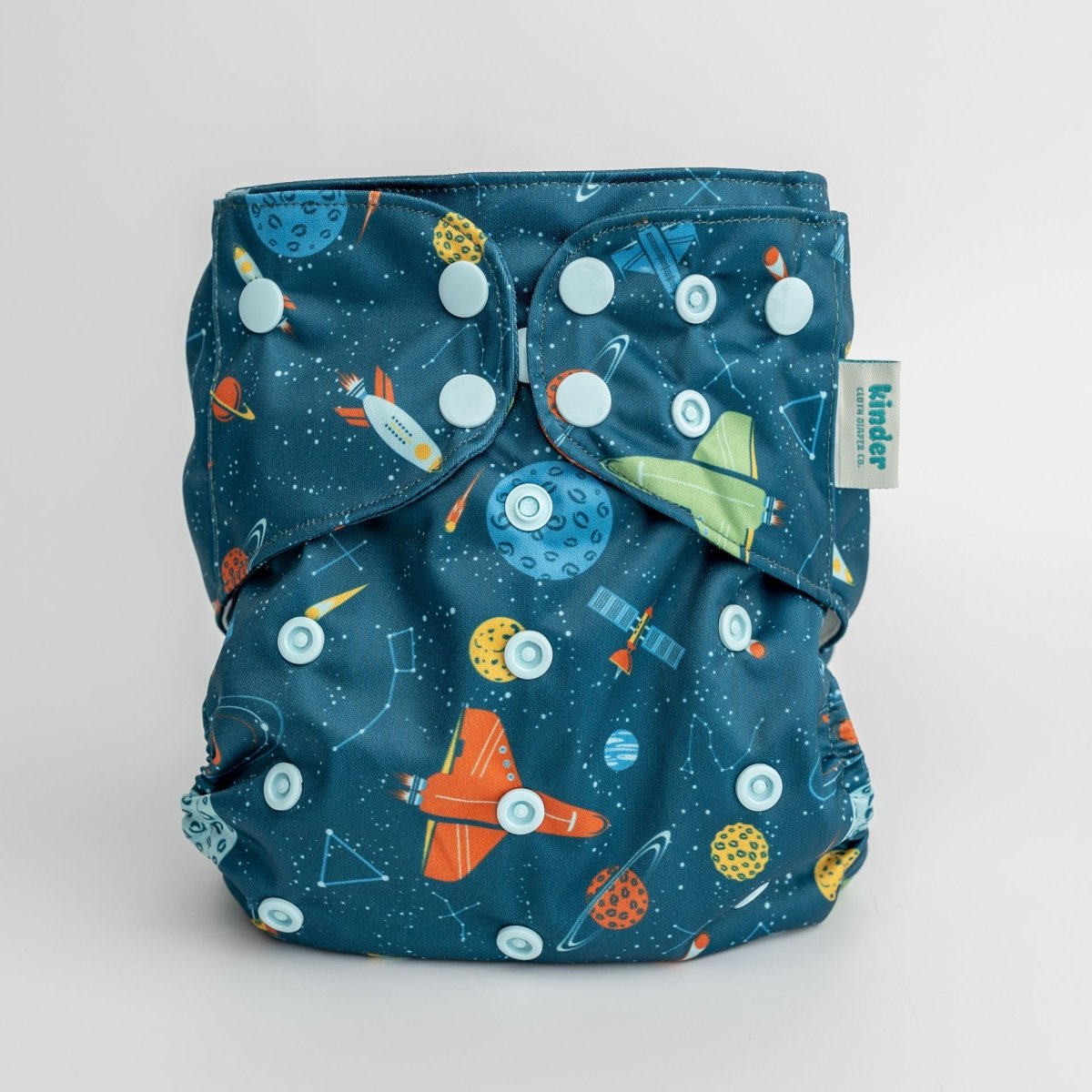 Galaxy Explorer - Modern - Cloth - Diapers - Pocket Diaper - Kinder Cloth Diaper Co. - Pittsburgh - Based - Small - Business - Woman - Owned