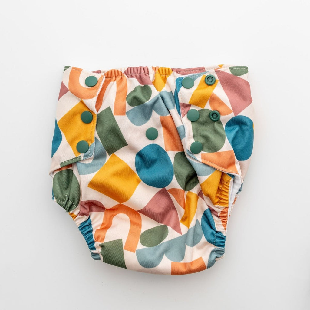 Gentle Geometry - Modern - Cloth - Diapers - Training Pant - Kinder Cloth Diaper Co. - Pittsburgh - Based - Small - Business - Woman - Owned