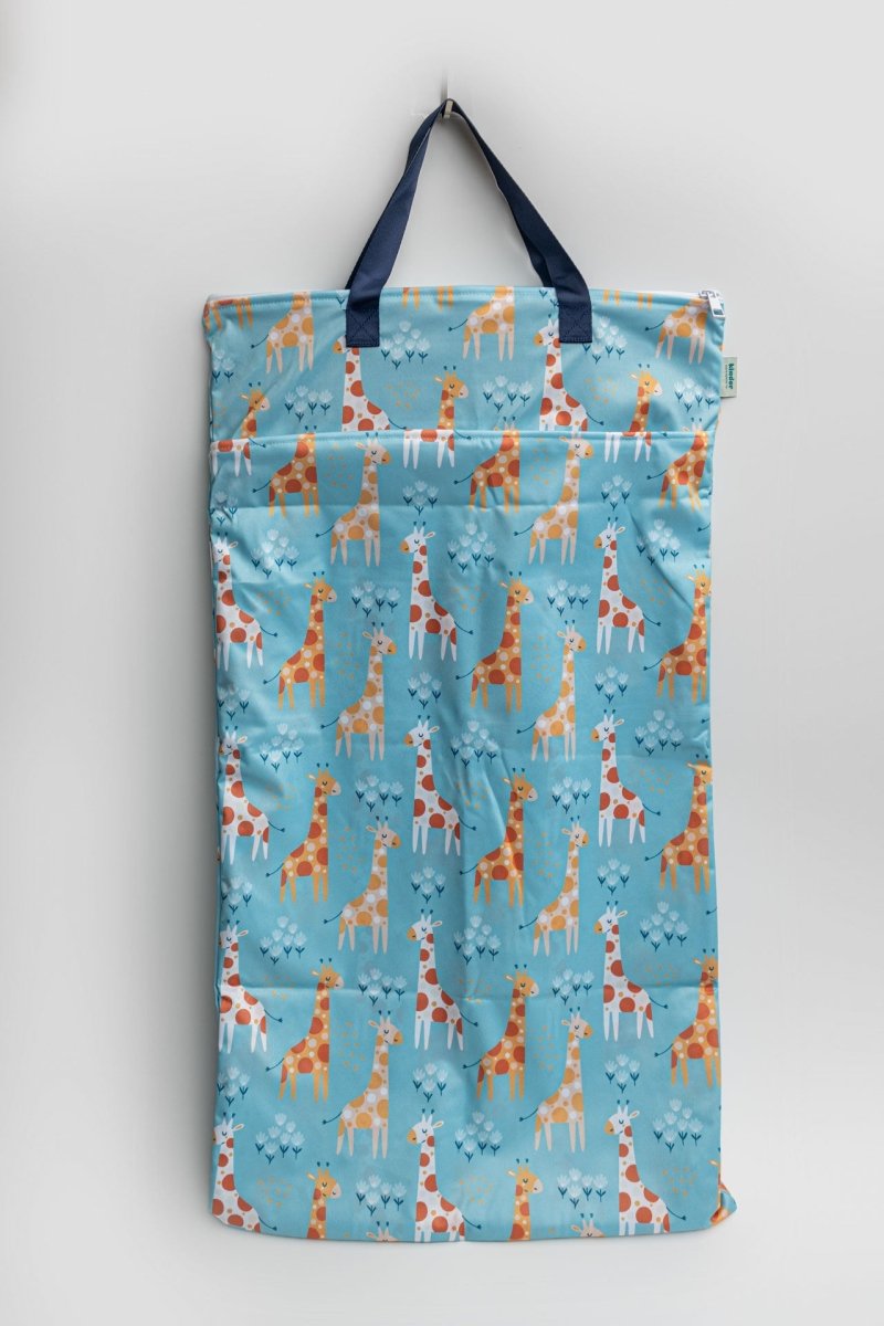 Gentle Giraffes - Modern - Cloth - Diapers - Wet Bag - Kinder Cloth Diaper Co. - Pittsburgh - Based - Small - Business - Woman - Owned