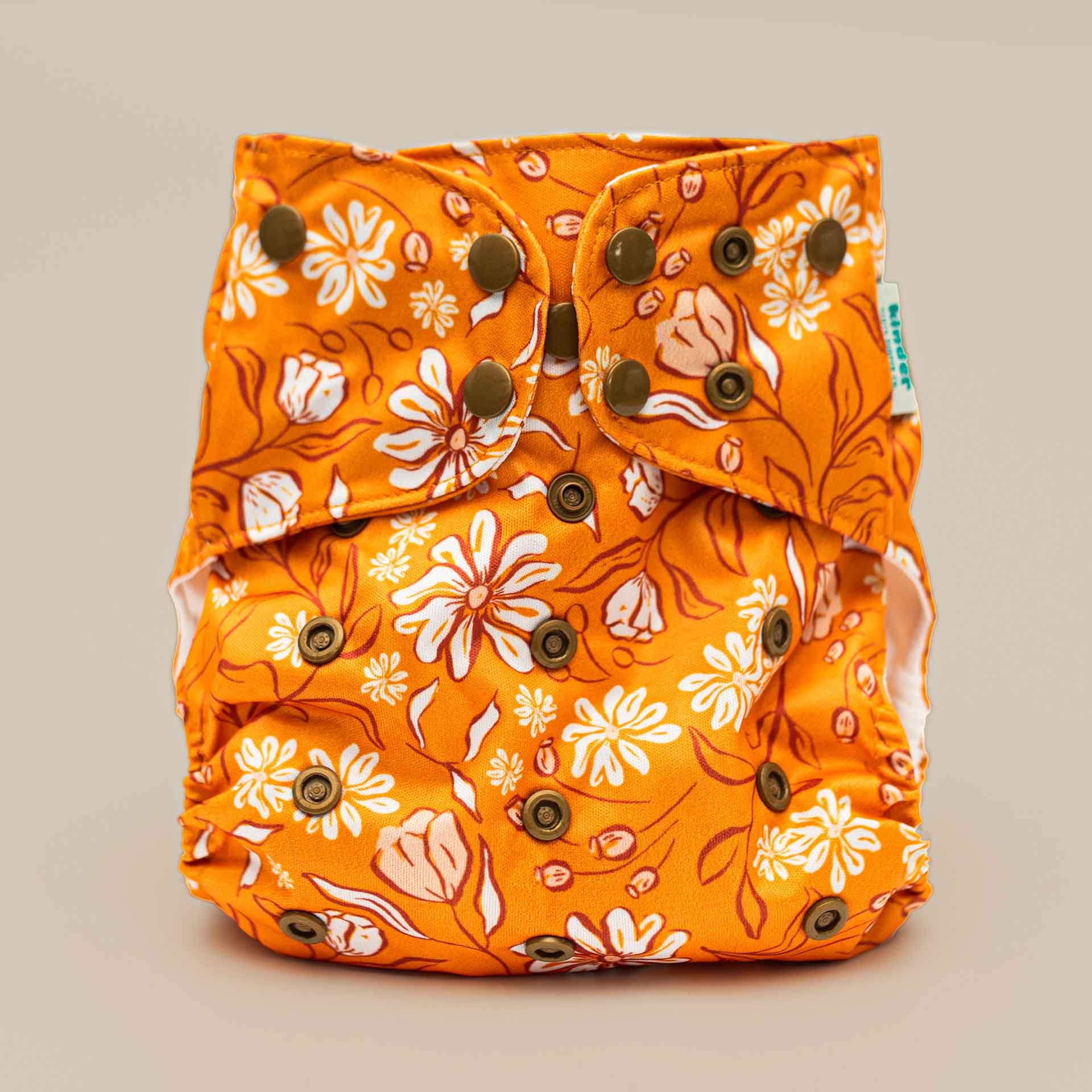 Floral: Essentials Pocket Cloth Diaper with Athletic Wicking Jersey, Grows with your Baby - Kinder Cloth Diaper Co. - 29 - 06 - 04 - modern reusable cloth diapers and more for birth to potty training - Pittsburgh Based Small Business