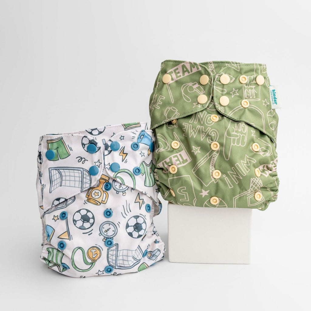 Goal Getter - Modern - Cloth - Diapers - Pocket Diaper - Kinder Cloth Diaper Co. - Pittsburgh - Based - Small - Business - Woman - Owned