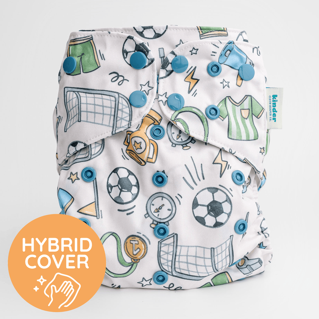 Goal Getter - Modern - Cloth - Diapers - Diaper Cover - Kinder Cloth Diaper Co. - Pittsburgh - Based - Small - Business - Woman - Owned