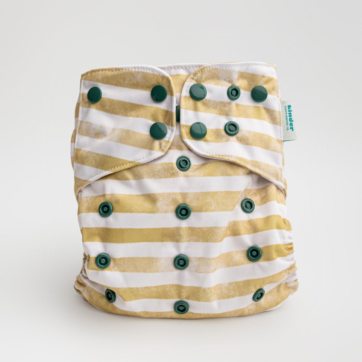Golden Stripes - Modern - Cloth - Diapers - Pocket Diaper - Kinder Cloth Diaper Co. - Pittsburgh - Based - Small - Business - Woman - Owned