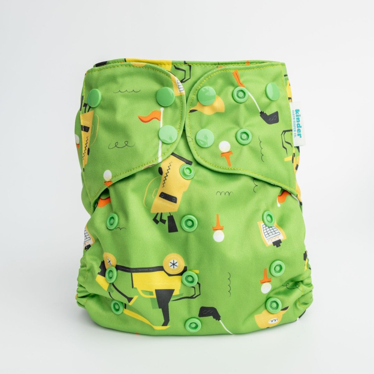 Golf Green - Modern - Cloth - Diapers - Pocket Diaper - Kinder Cloth Diaper Co. - Pittsburgh - Based - Small - Business - Woman - Owned