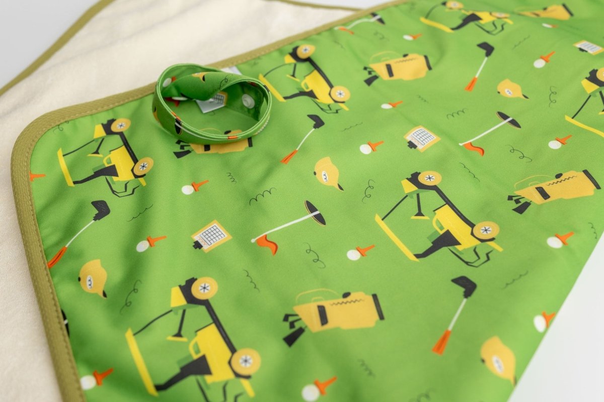 Golf Green - Modern - Cloth - Diapers - Change Mat - Kinder Cloth Diaper Co. - Pittsburgh - Based - Small - Business - Woman - Owned