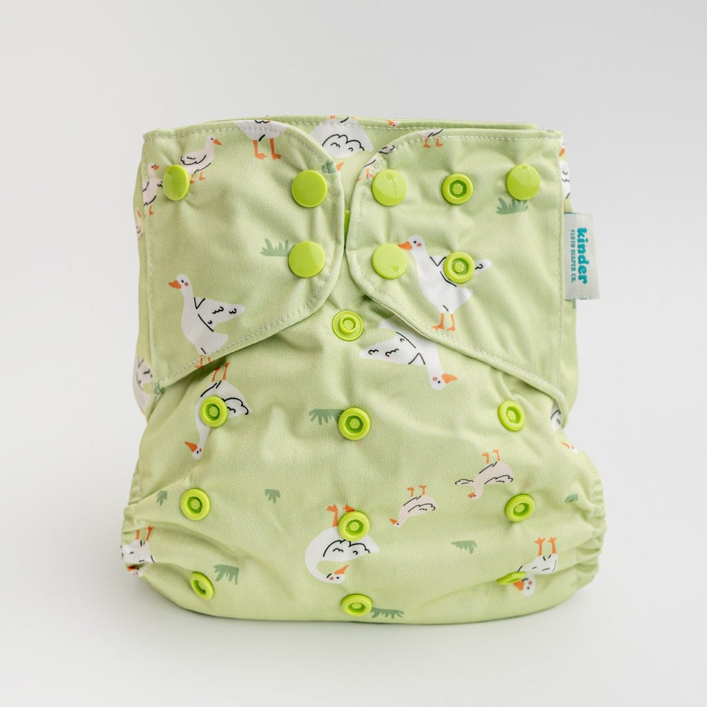 Goose on the loose - Modern - Cloth - Diapers - Pocket Diaper - Kinder Cloth Diaper Co. - Pittsburgh - Based - Small - Business - Woman - Owned