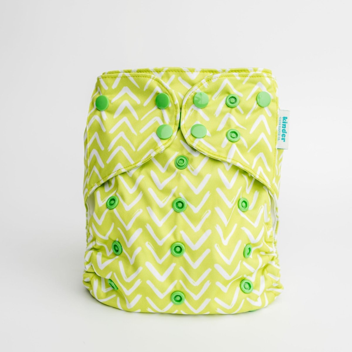 Green Arrows - Modern - Cloth - Diapers - Pocket Diaper - Kinder Cloth Diaper Co. - Pittsburgh - Based - Small - Business - Woman - Owned