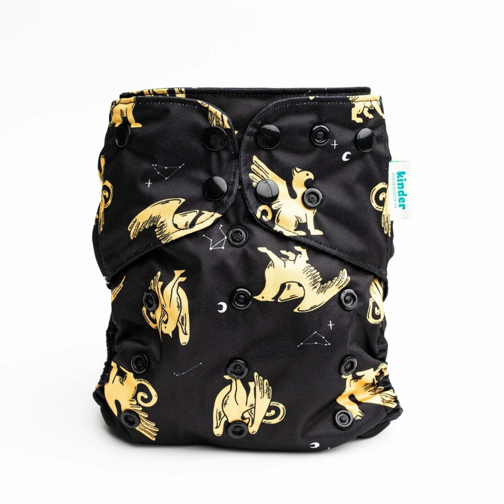 Space and Sky: Essentials Pocket Cloth Diaper with Athletic Wicking Jersey, Grows with your Baby - Kinder Cloth Diaper Co. - 29 - 04 - 05 - modern reusable cloth diapers and more for birth to potty training - Pittsburgh Based Small Business