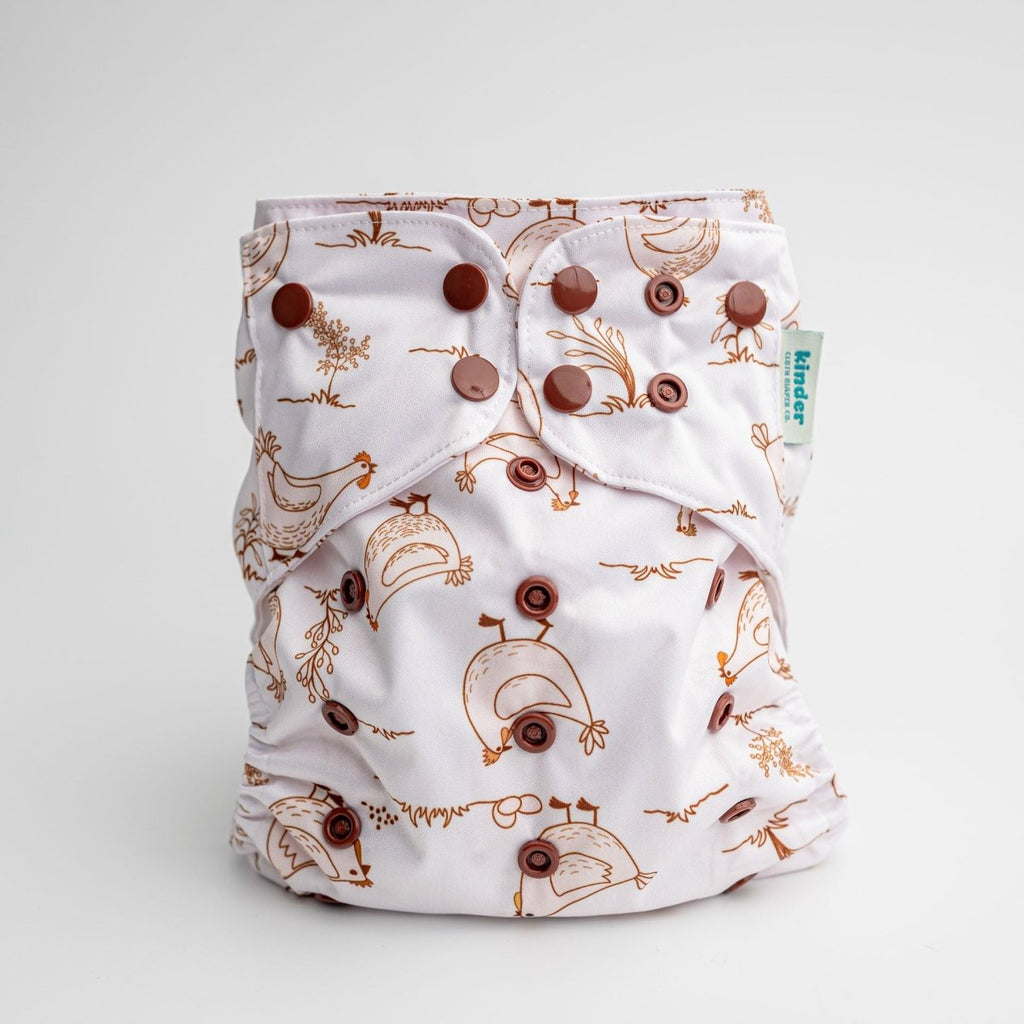 Happy Hens - Modern - Cloth - Diapers - Pocket Diaper - Kinder Cloth Diaper Co. - Pittsburgh - Based - Small - Business - Woman - Owned
