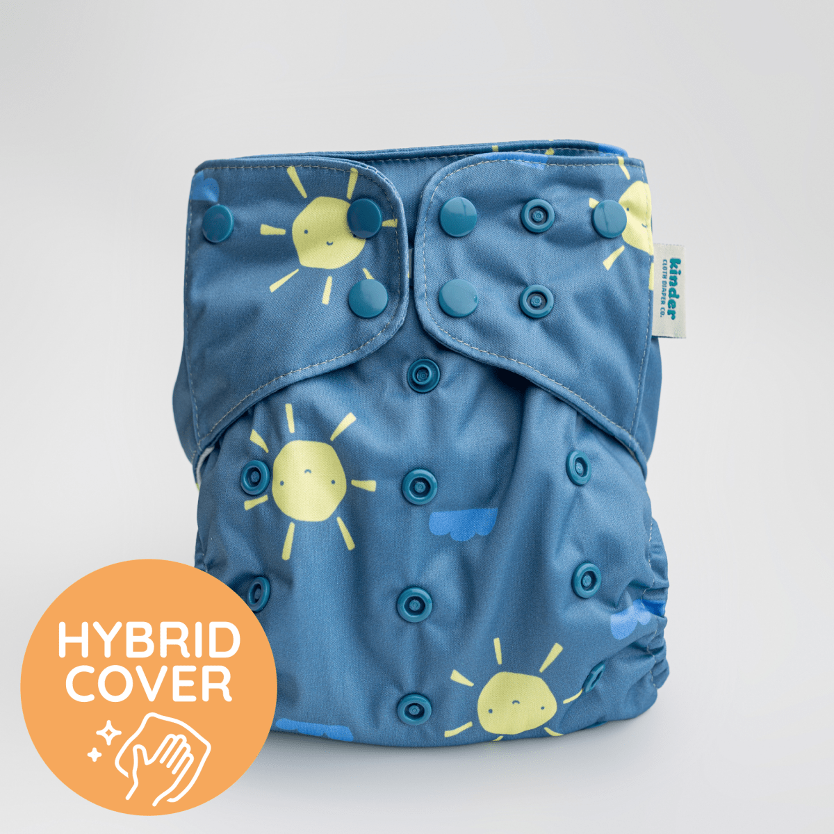 Happy Rays - Modern - Cloth - Diapers - Diaper Cover - Kinder Cloth Diaper Co. - Pittsburgh - Based - Small - Business - Woman - Owned