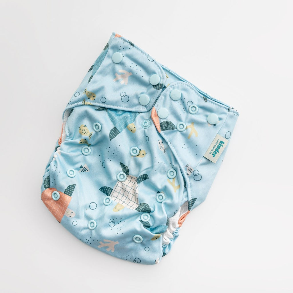 Happy Rays - Modern - Cloth - Diapers - Swim Diaper - Kinder Cloth Diaper Co. - Pittsburgh - Based - Small - Business - Woman - Owned