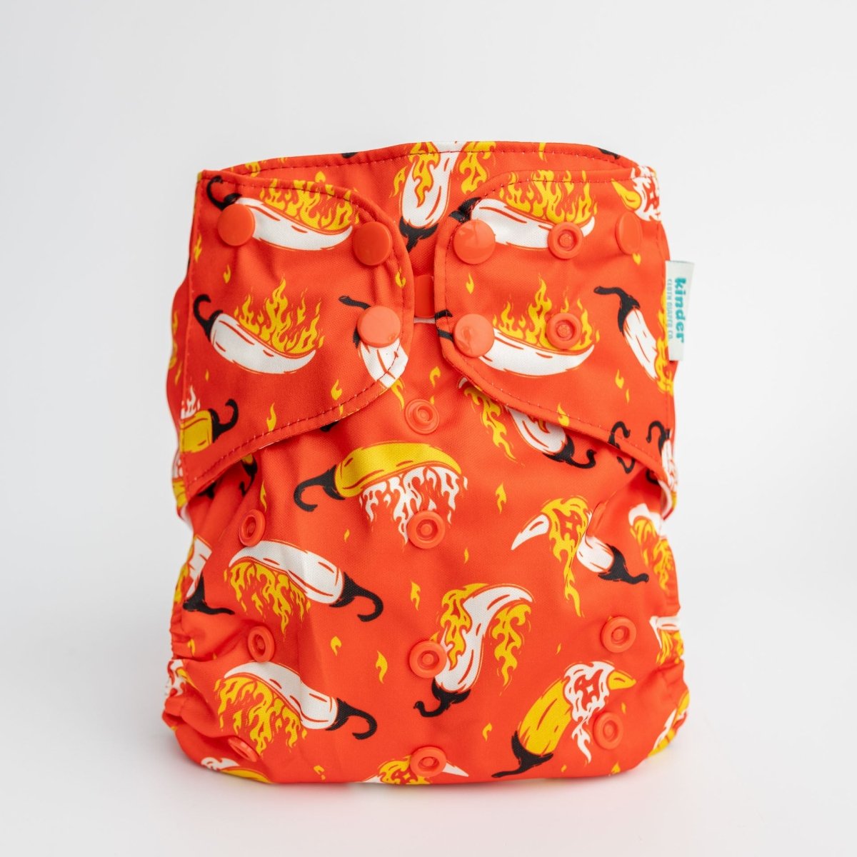 Hot Peppers - Modern - Cloth - Diapers - Pocket Diaper - Kinder Cloth Diaper Co. - Pittsburgh - Based - Small - Business - Woman - Owned