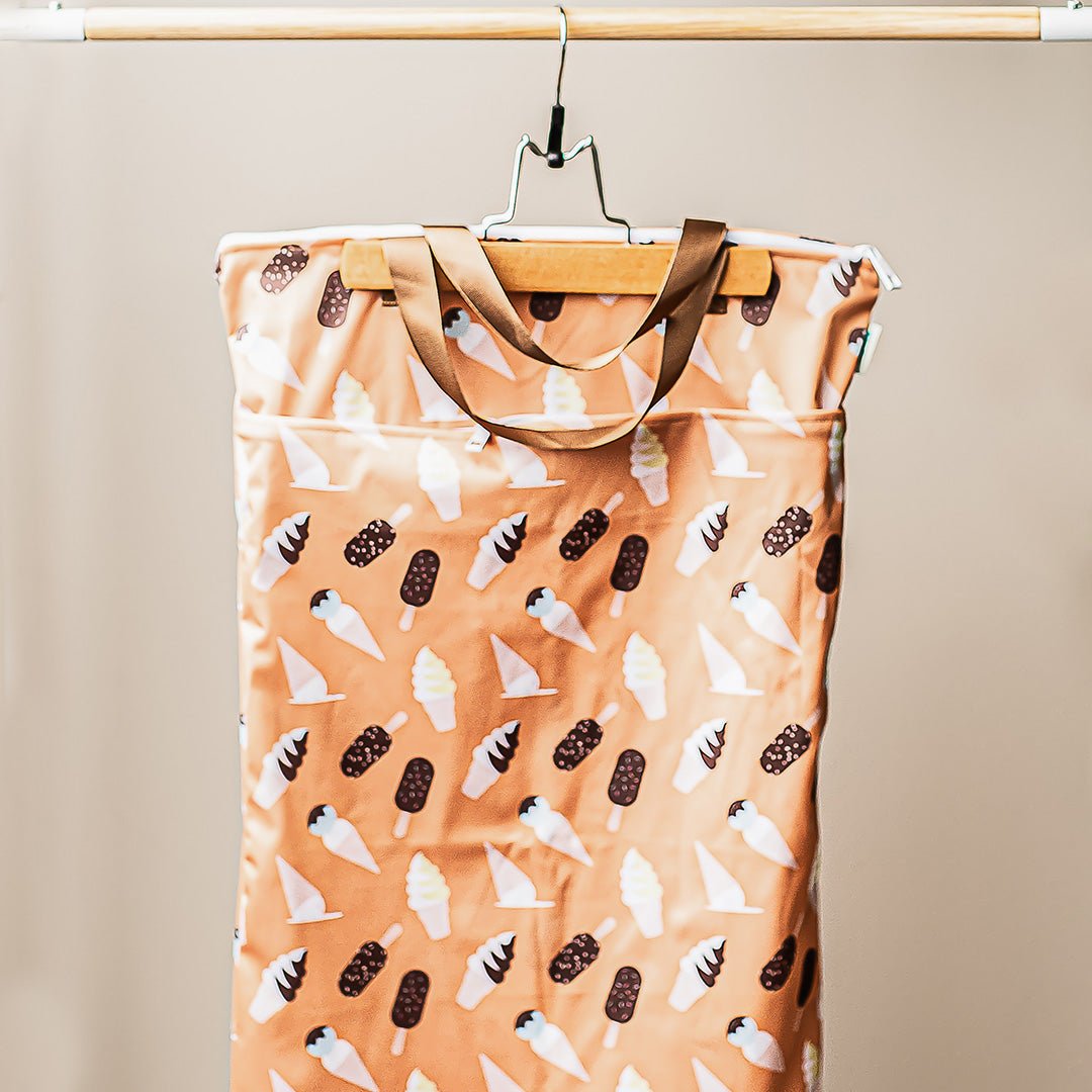 Ice Cream Cones - Modern - Cloth - Diapers - Wet Bag - Kinder Cloth Diaper Co. - Pittsburgh - Based - Small - Business - Woman - Owned